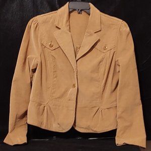 Vintage Rafaella Womans Corduroy Tan Jacket ot Top 16 Fitted Design